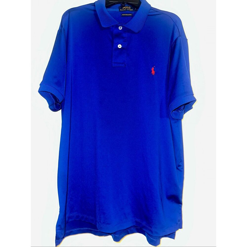 Polo Ralph Lauren performance Mens Classic Fit Short Sleeve Polo Shirt Royal Blu